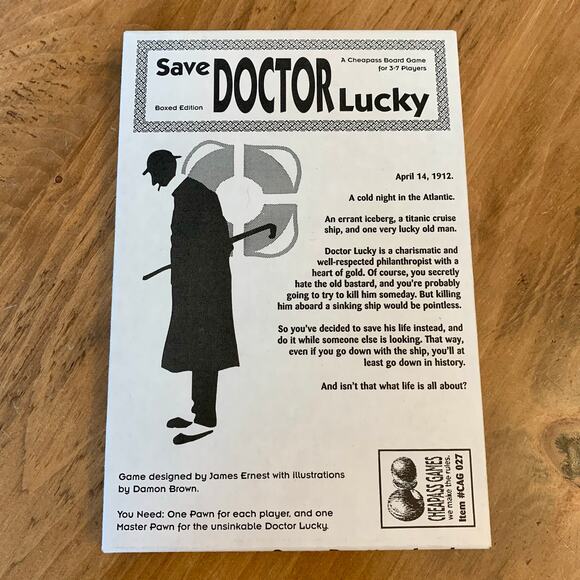Save Doctor Lucky CheapAss Games James Ernest Complete EUC Mystery - Picture 2 of 8